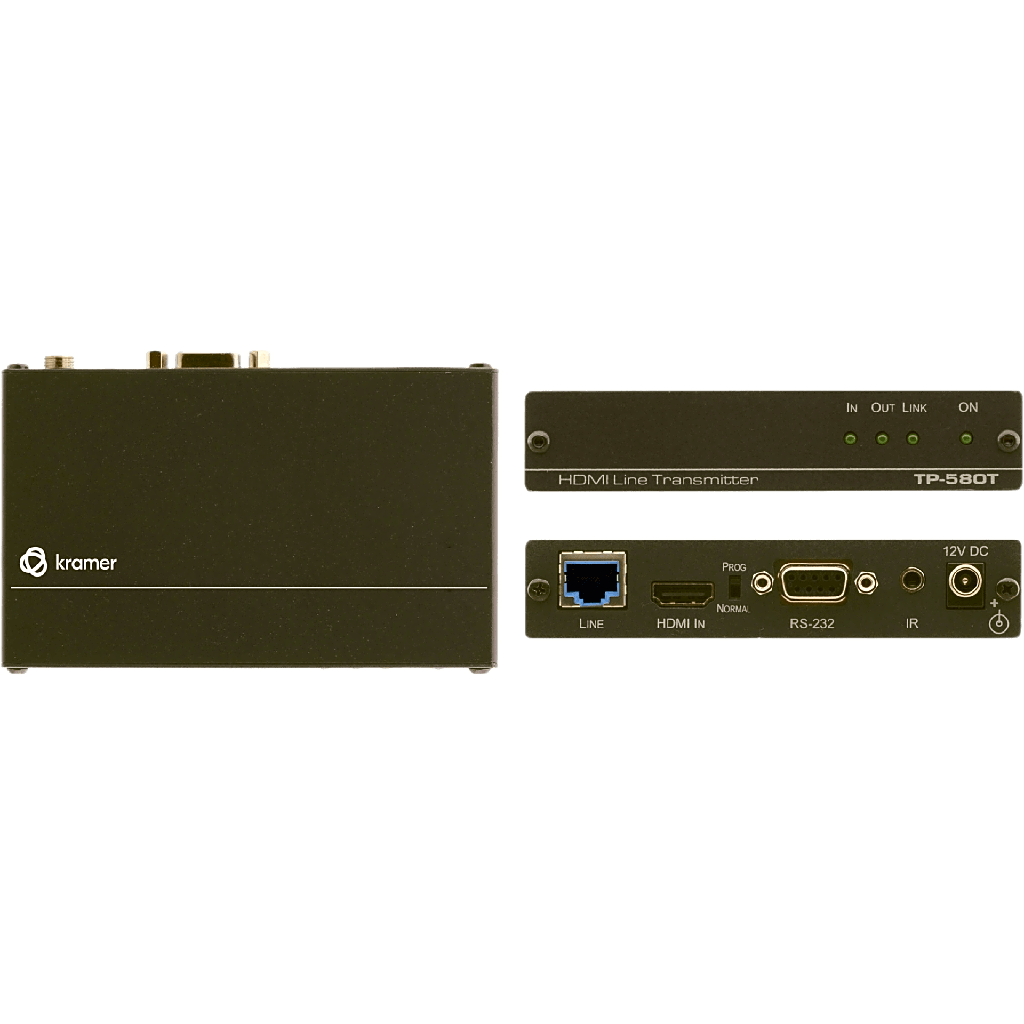 Transmisor HDMI 4K60 4:2:0 HDCP 2.2 | RS-232 e IR sobre HDBaseT de Largo Alcance | Hasta 40 m (130 ft) a 4K | Hasta 70 m (230 ft) a 1080p | Compacto DigiTOOLS® | Aluminio