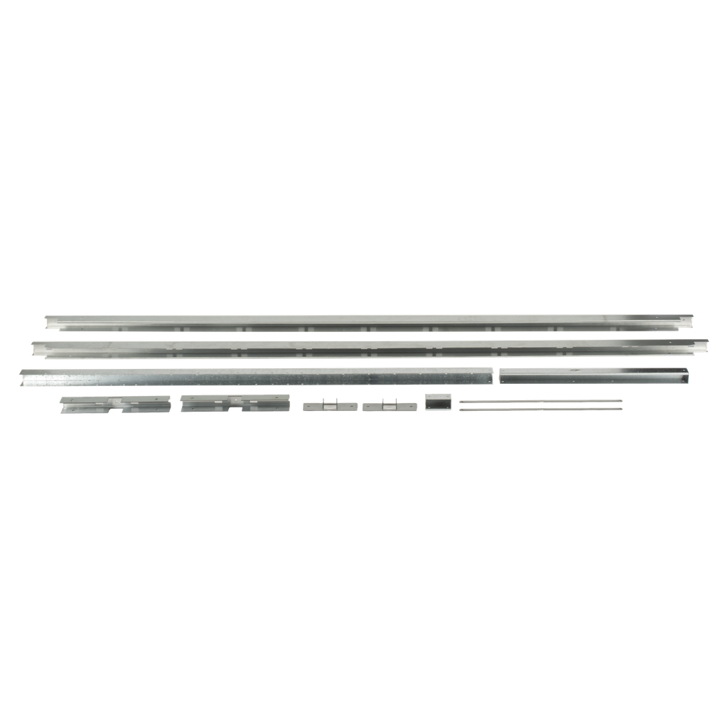 Extensión para Montaje de Piso / 2 Paneles Solares de hasta 1300 x 2400 mm (4.3 x 7.9 ft) / Ampliación Modular para Estructura EFSM1324 / Acero Galvanizado / Instalación en Exterior
