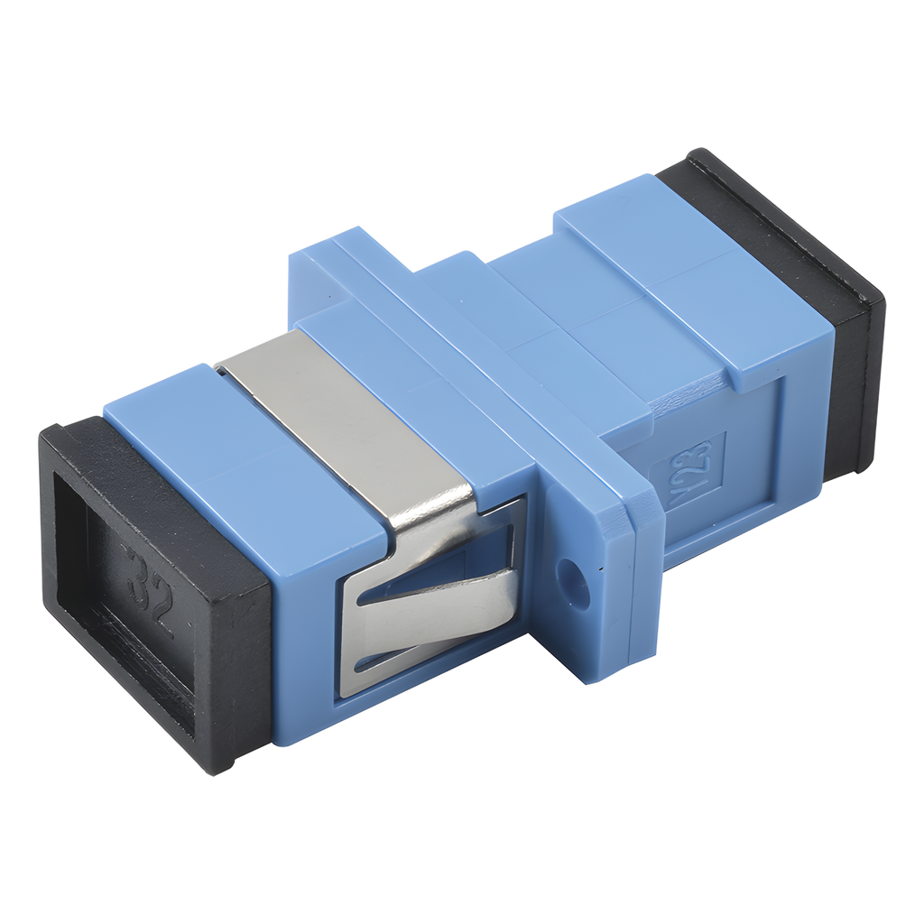 Módulo Acoplador de Fibra Óptica Simplex SC/UPC a SC/UPC Compatible con Fibra Monomodo