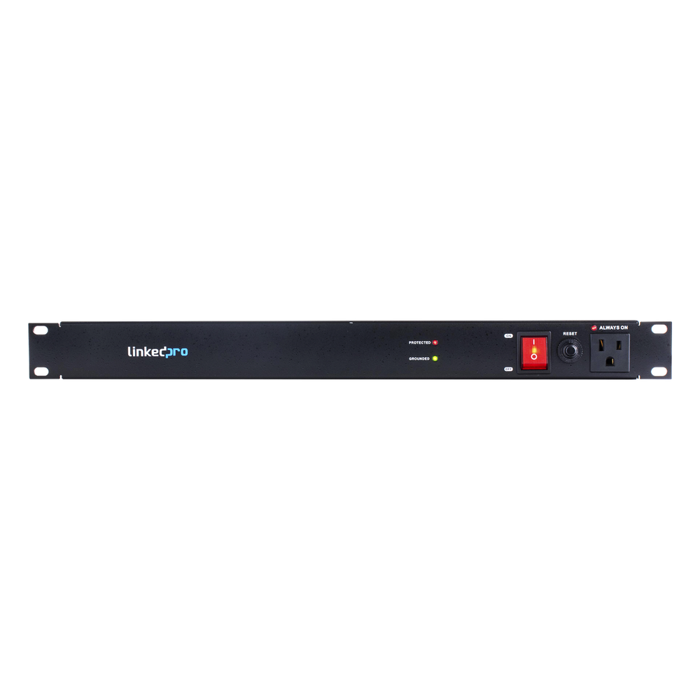 [LP-PDU-11] PDU para Distribución de Energía, Montaje en Rack, 11 salidas, Instalación Horizontal, de 19in, 1U, 15 Amp, 120 Vca