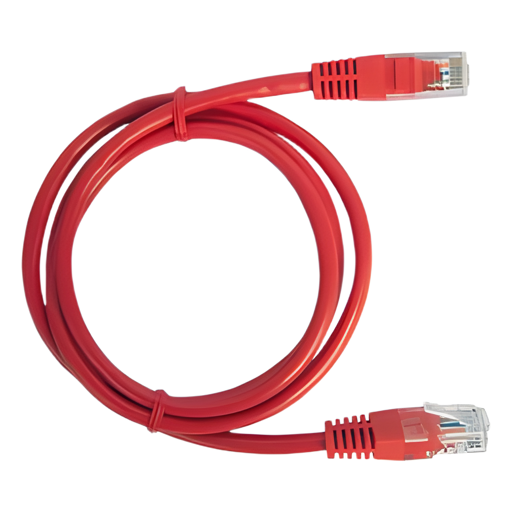 Cable de Parcheo UTP Cat5e - 1 Metro (3.28 Pies) - Rojo