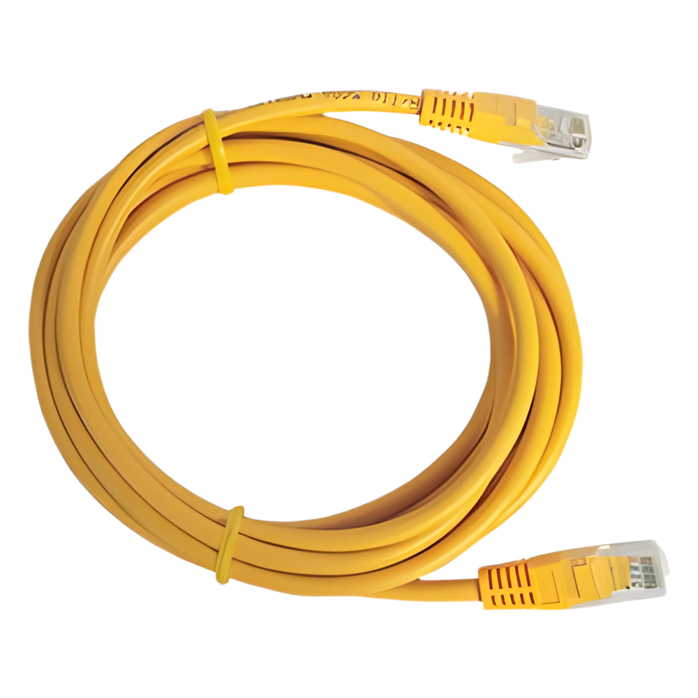 Cable de Parcheo UTP Cat6 - 0.5 Metros (1.64 Pies) - Amarillo