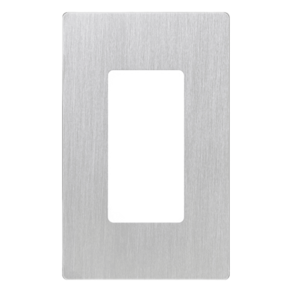 Placa de pared Claro de 1 espacio sin tornillos visibles LUTRON CW1SS