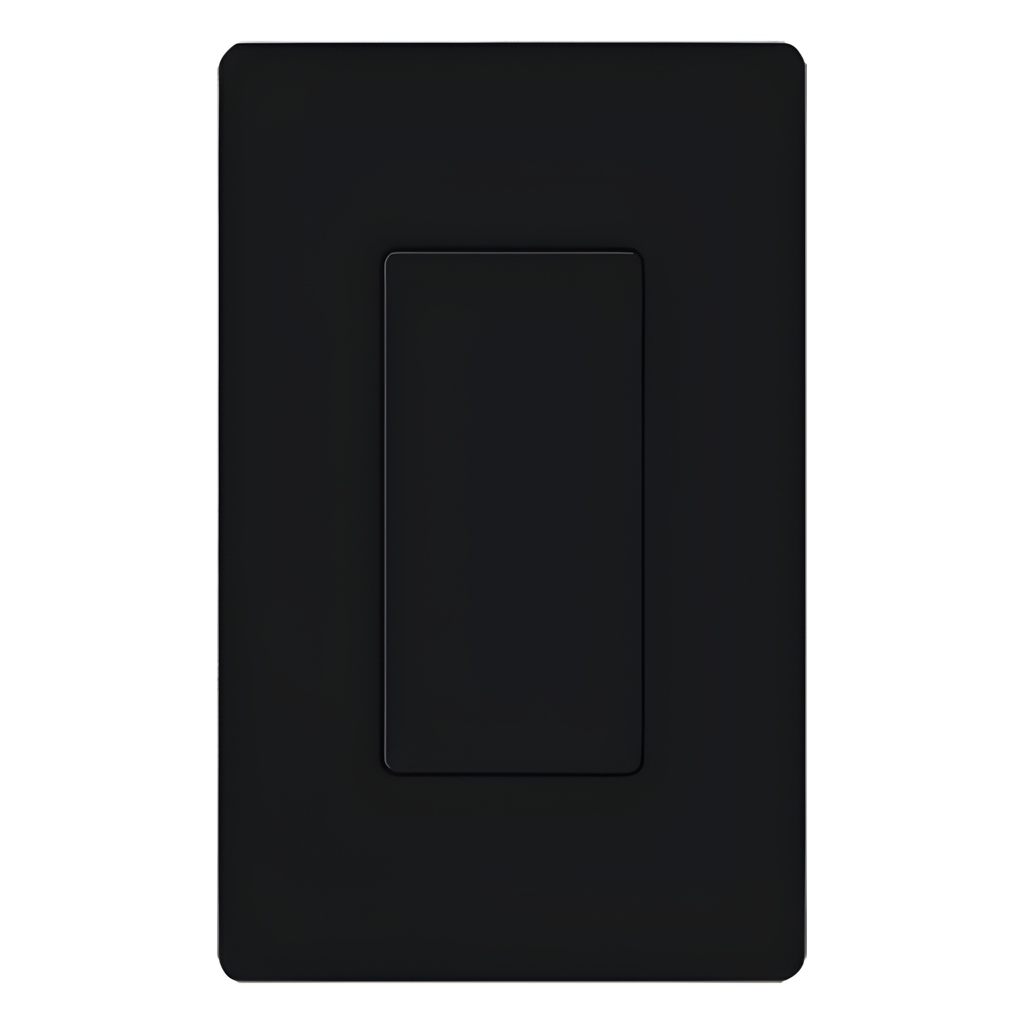 Inserto ciego color negro para cubrir aperturas estilo Designer sin usar en placas de pared Claro, acabado brillante