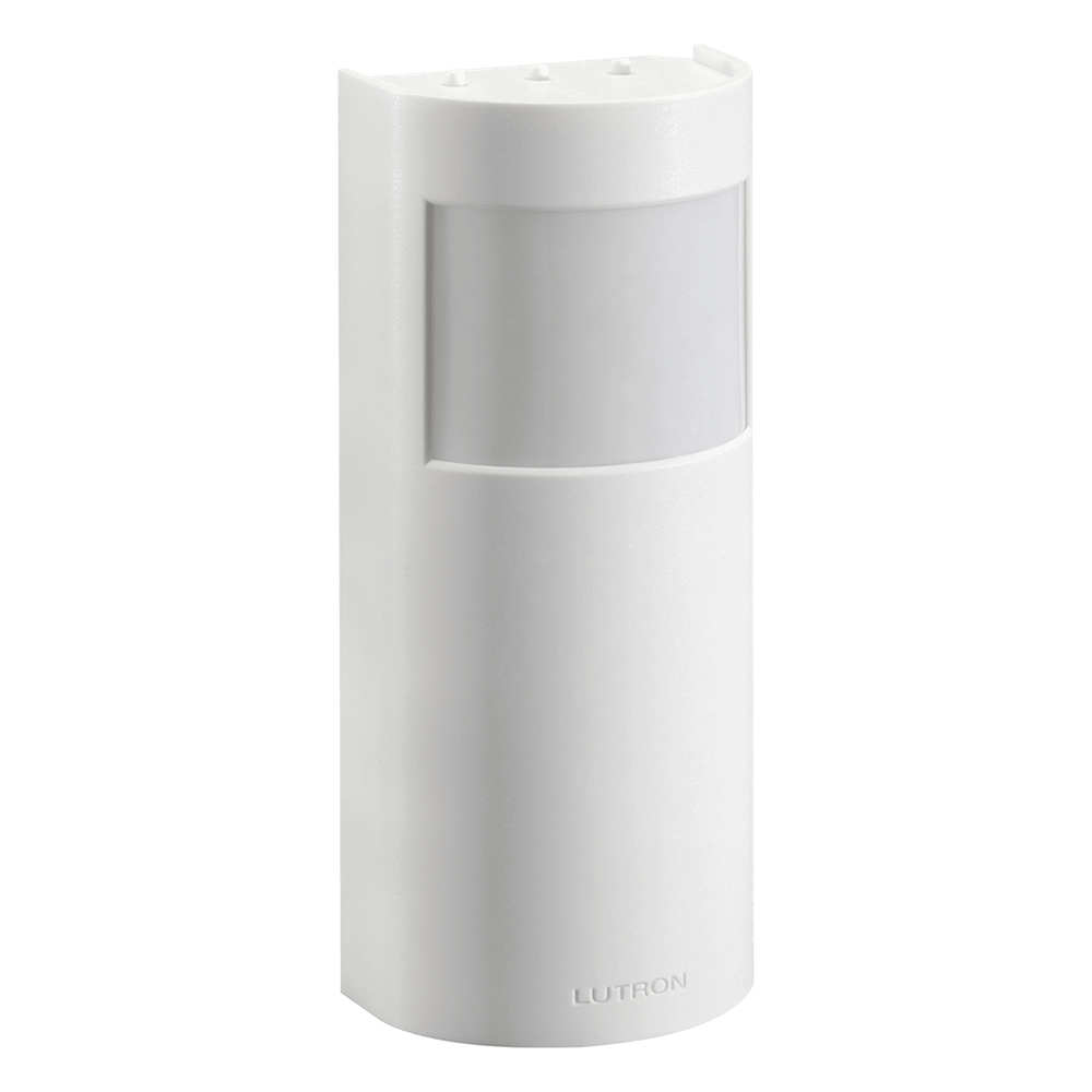 Sensor de ocupación y vacancia inalámbrico de esquina, PIR 90°, cobertura hasta 232.3 m² y alcance de 15.2 m, a batería, compatible con RadioRA 2, RA2 Select, RadioRA 3 y Vive