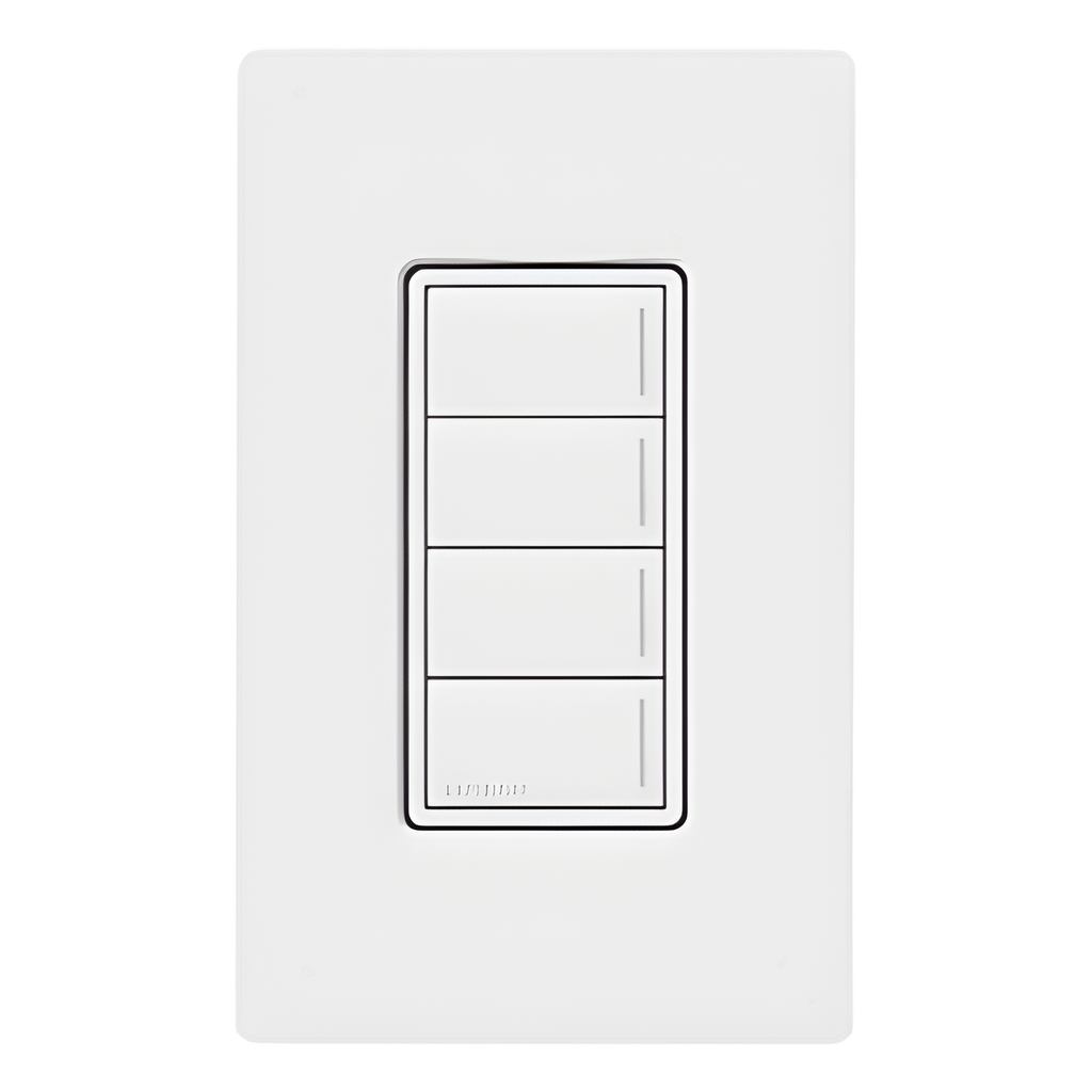 [RRSTHN4BWH] Botonera de pared Sunnata con 4 botones LUTRON RADIORA 3 RRSTHN4BWH