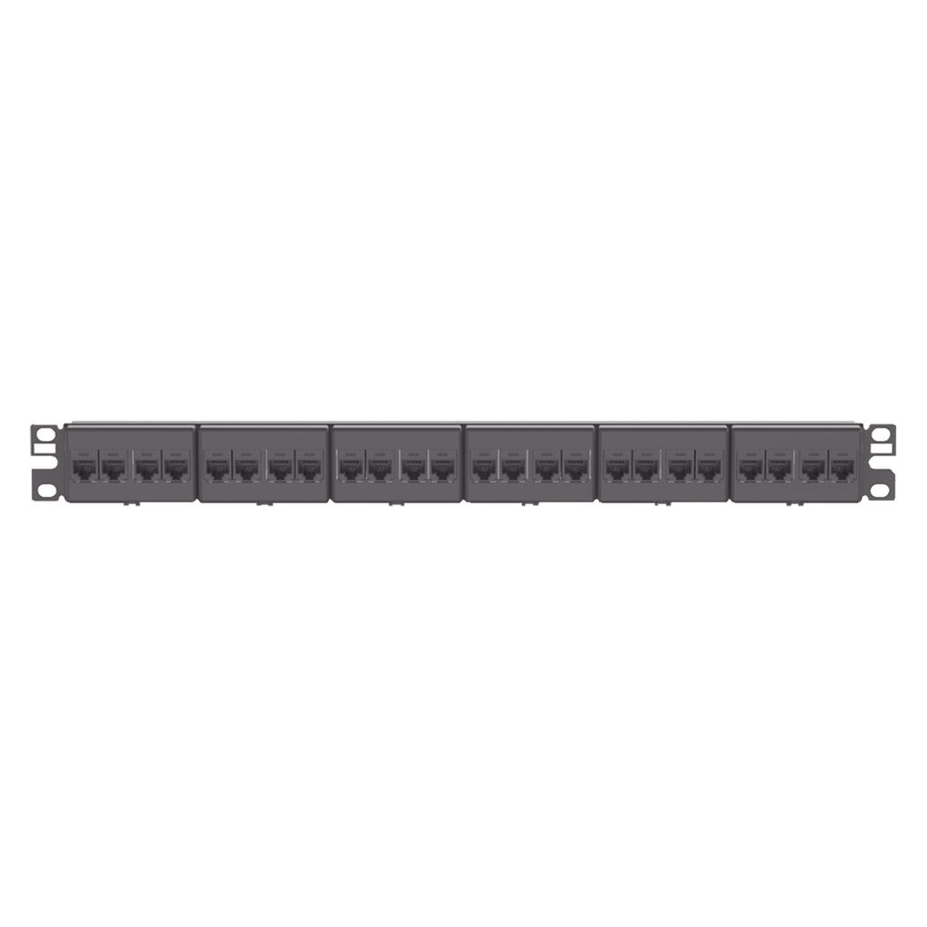 Panel de Parcheo con 24 Acopladores Mini-Com PANDUIT CP24688BL – Categoría 6