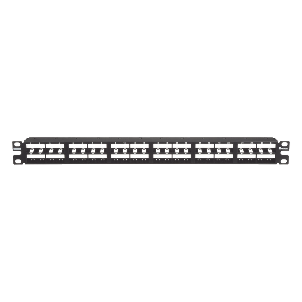 Panel de Parcheo Modular Mini-Com (Sin Conectores) PANDUIT CPP48HDWBLY – 1 Ur