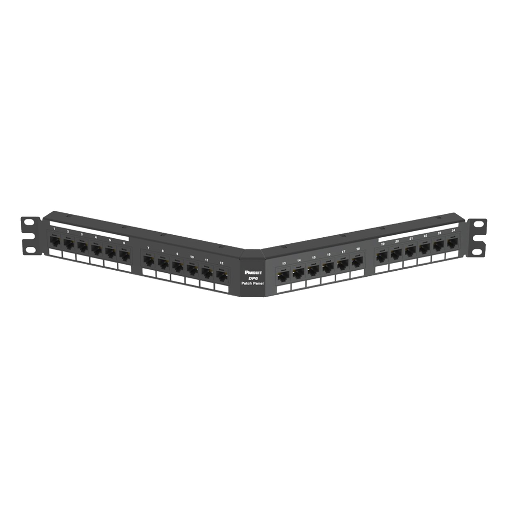Panel de Parcheo de Impacto (110) PANDUIT DPA246X88TGY – Categoría 6A