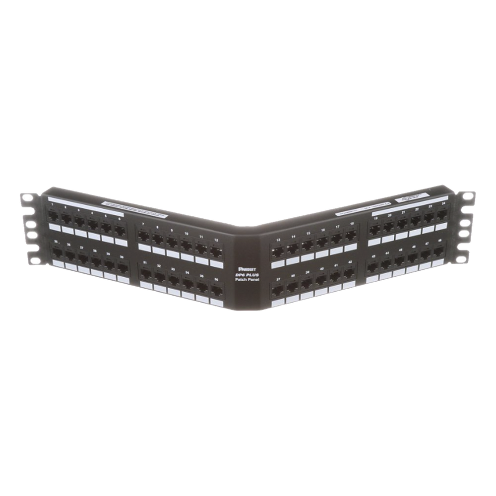 Panel de Parcheo de Impacto (110) PANDUIT DPA48688TGY – Categoría 6