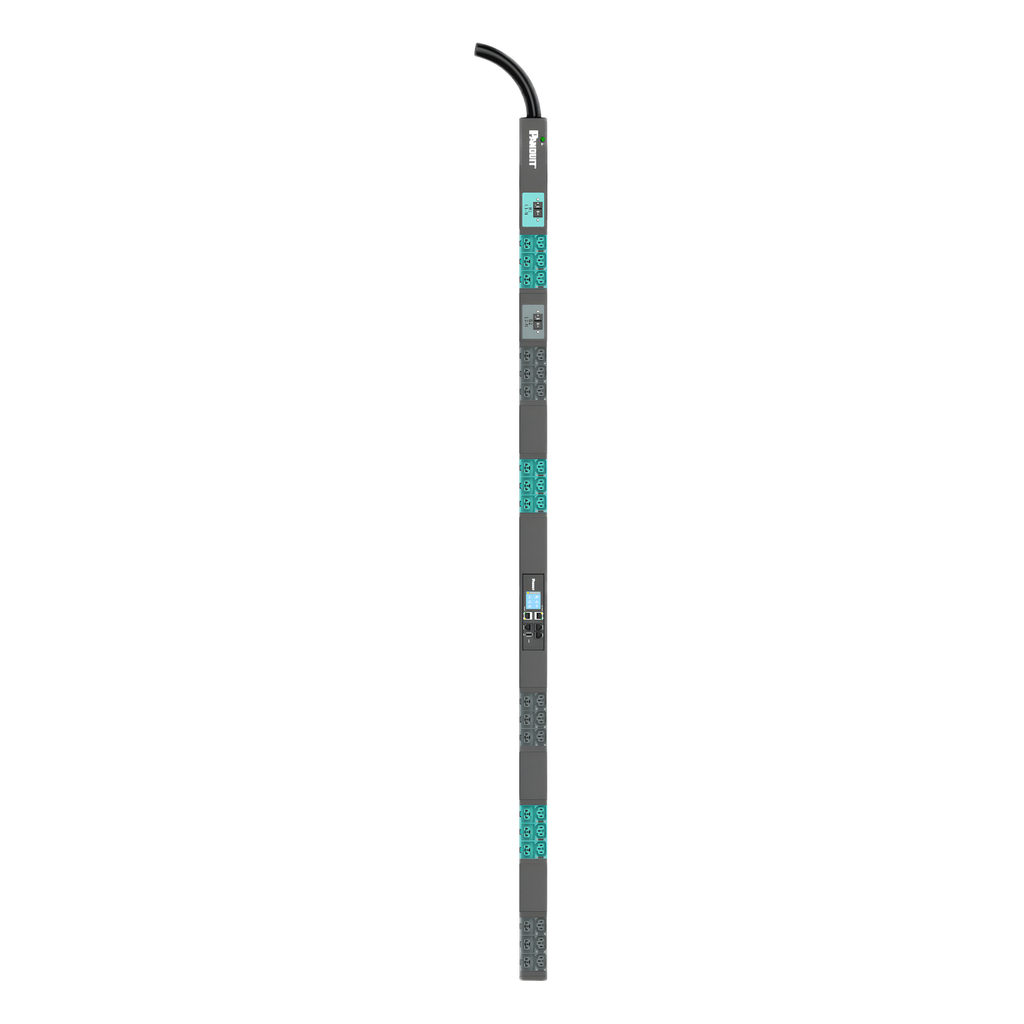 [E36D06L] PDU EL2P Inteligente Monitoreable (MI) para Distribución de Energía, Enchufe de Entrada IEC 60309 2P+E 6h, Con 18 Salidas C13/C15 y 18 C13/C15/C19/C21, de Instalación Vertical, 230 Vca, 32 Amp