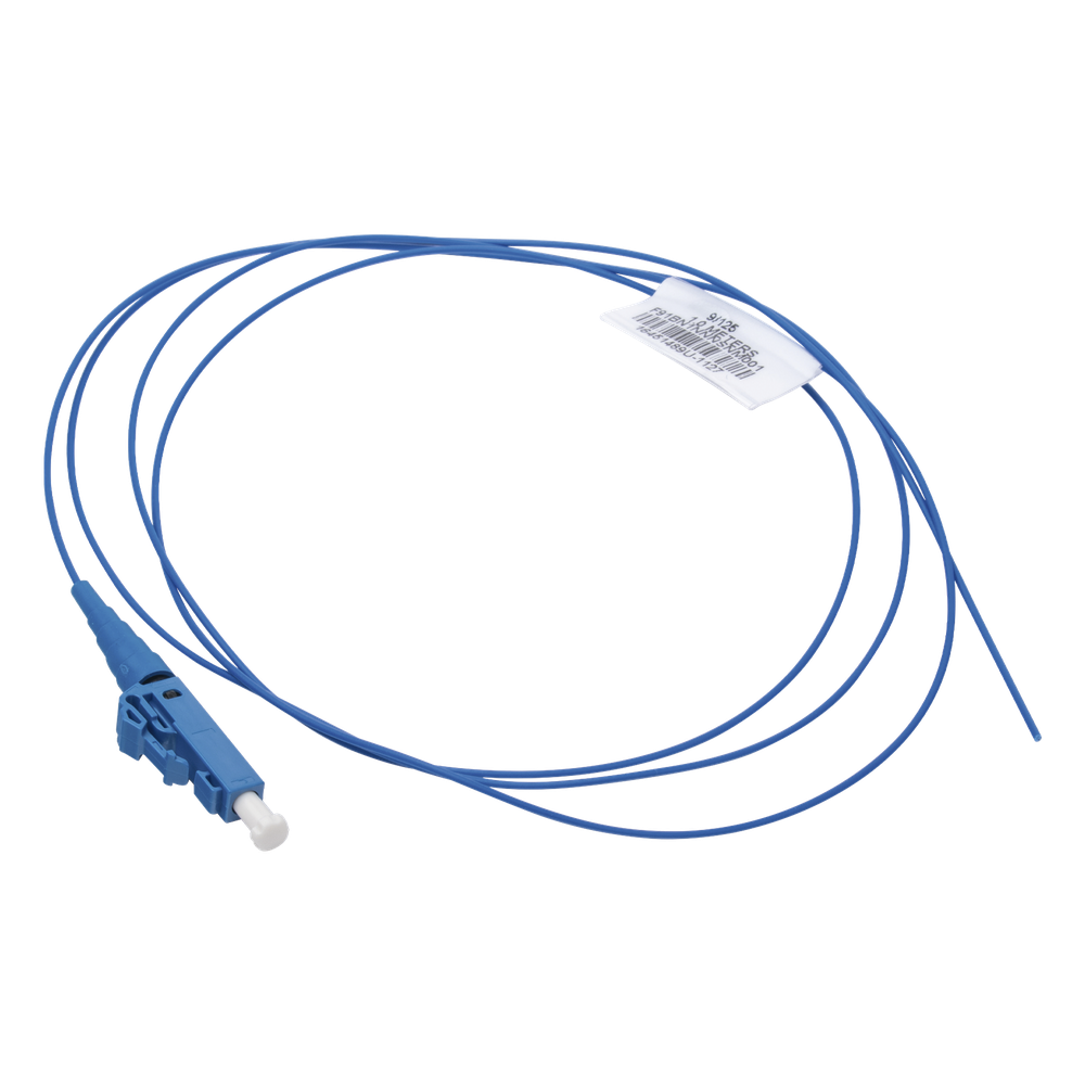 Pigtail de Fibra Óptica LC Simplex, Monomodo OS2 9/125, 900um, Color Azul, 3 Metros (9.84 Pies)