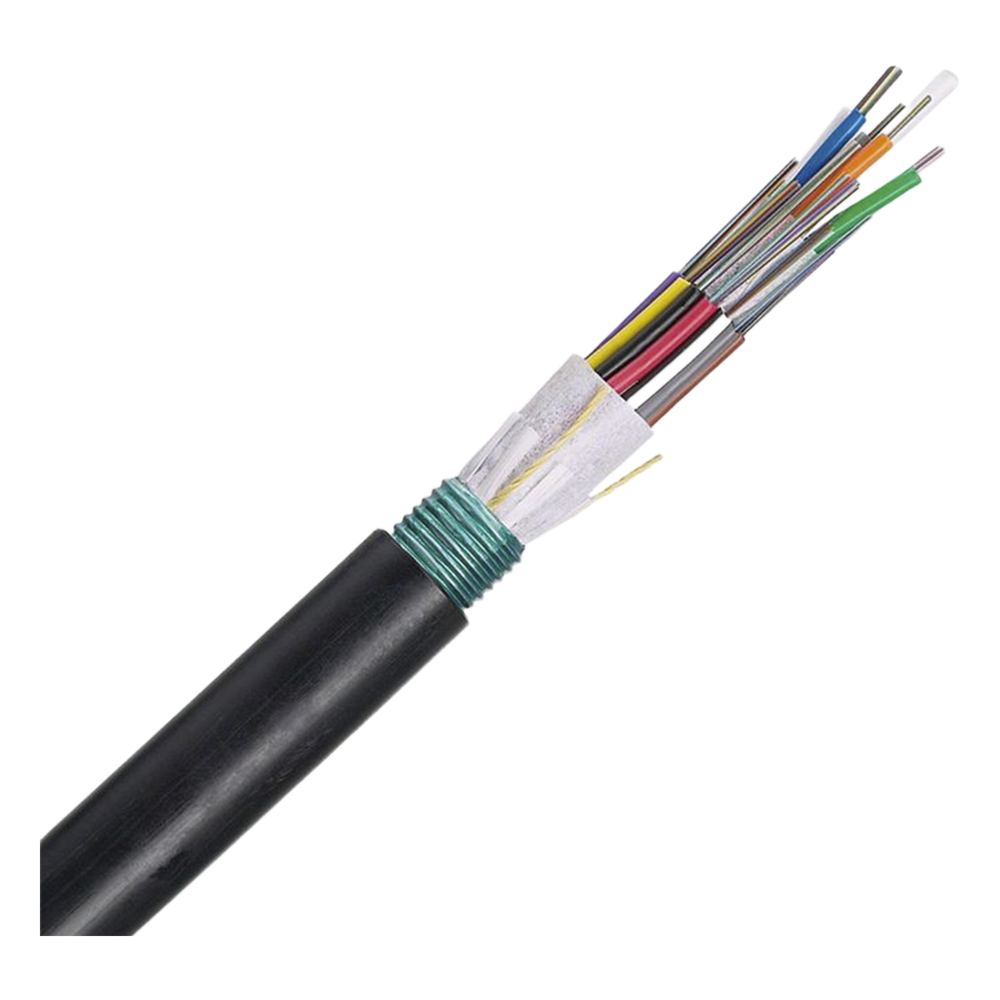 Cable de Fibra Óptica 12 Hilos, OSP (Planta Externa), Armada, MDPE (Polietileno de Media Densidad), Multimodo OM4 50/125 Optimizada, Precio Por Metro