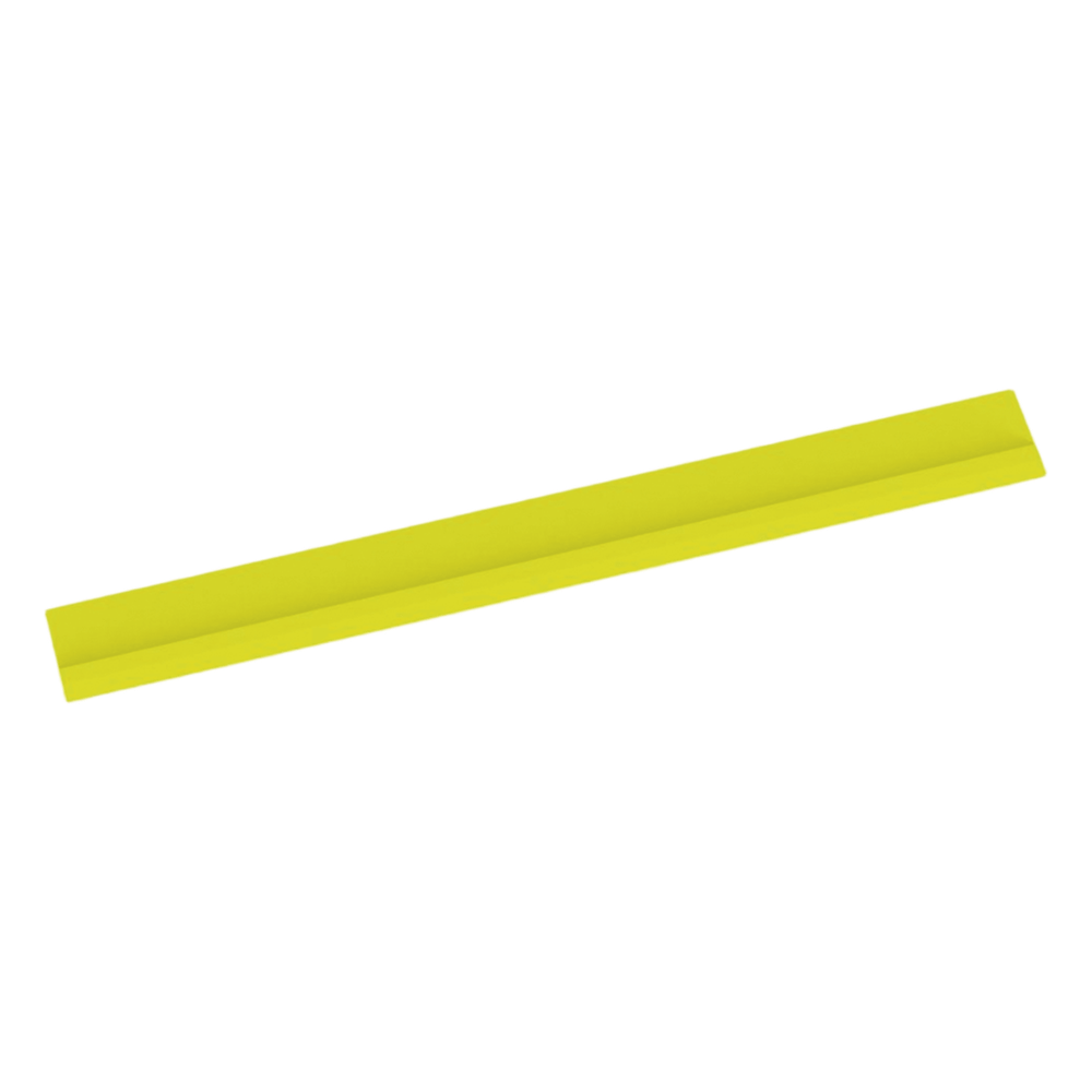 Tapa Con Bisagra a Presión Para Canaleta FiberRunner™ FR12X4YL6, de PVC Rígido, Color Amarillo, 1.8 m de Largo