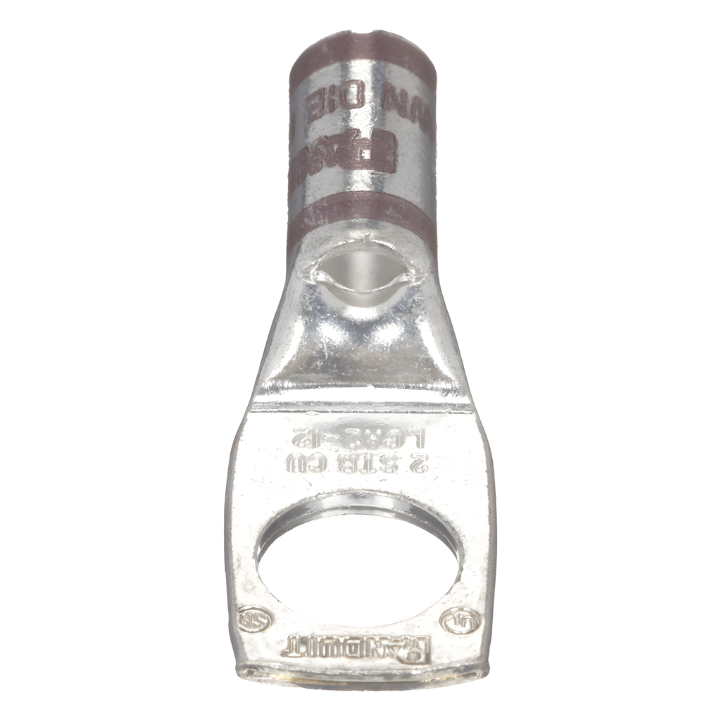 Zapata de compresión LCA2-12-Q, para cal. 2 Awg, Barreno para tornillo prisionero de 1/2, 1 Pz