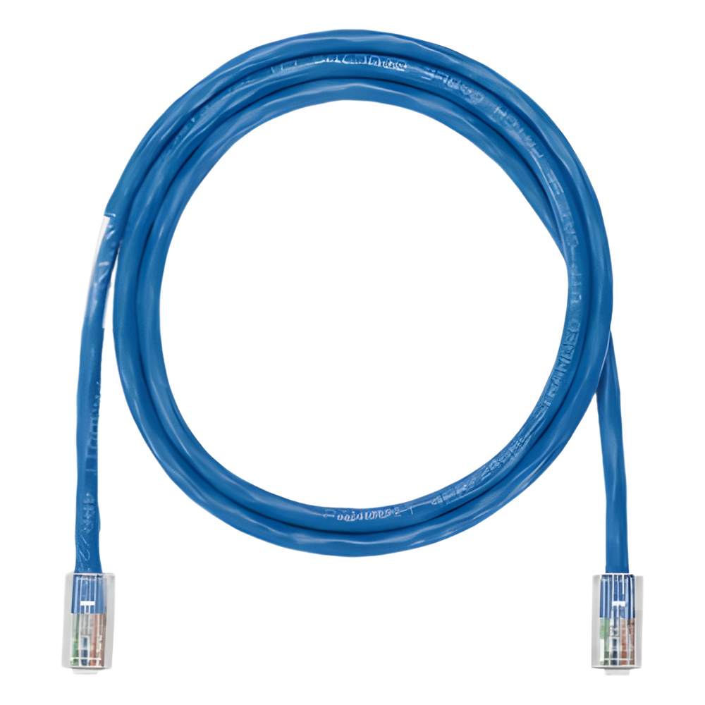 Cable de Parcheo NetKey UTP Categoría 5e, con Plug Modular en Cada Extremo - 3.05 Metros (10 Pies) - Azul