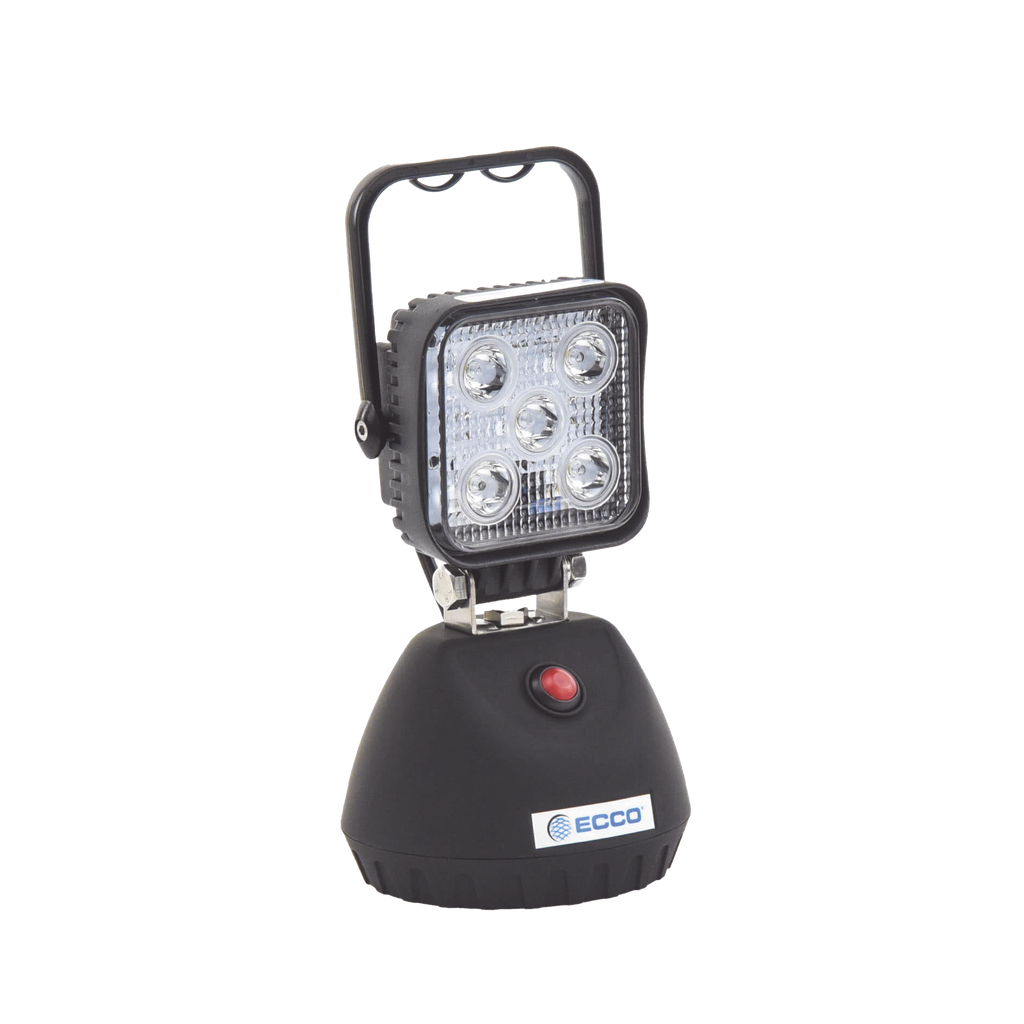 Lámpara de trabajo de mano, con batería recargable y montaje magnético, IP67 - ECCO E-W2461NA