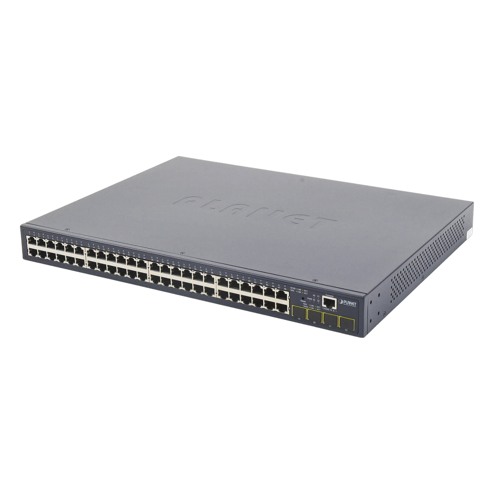 Switch Administrable Capa 2 de 48 Puertos PLANET GS-4210-48T4S