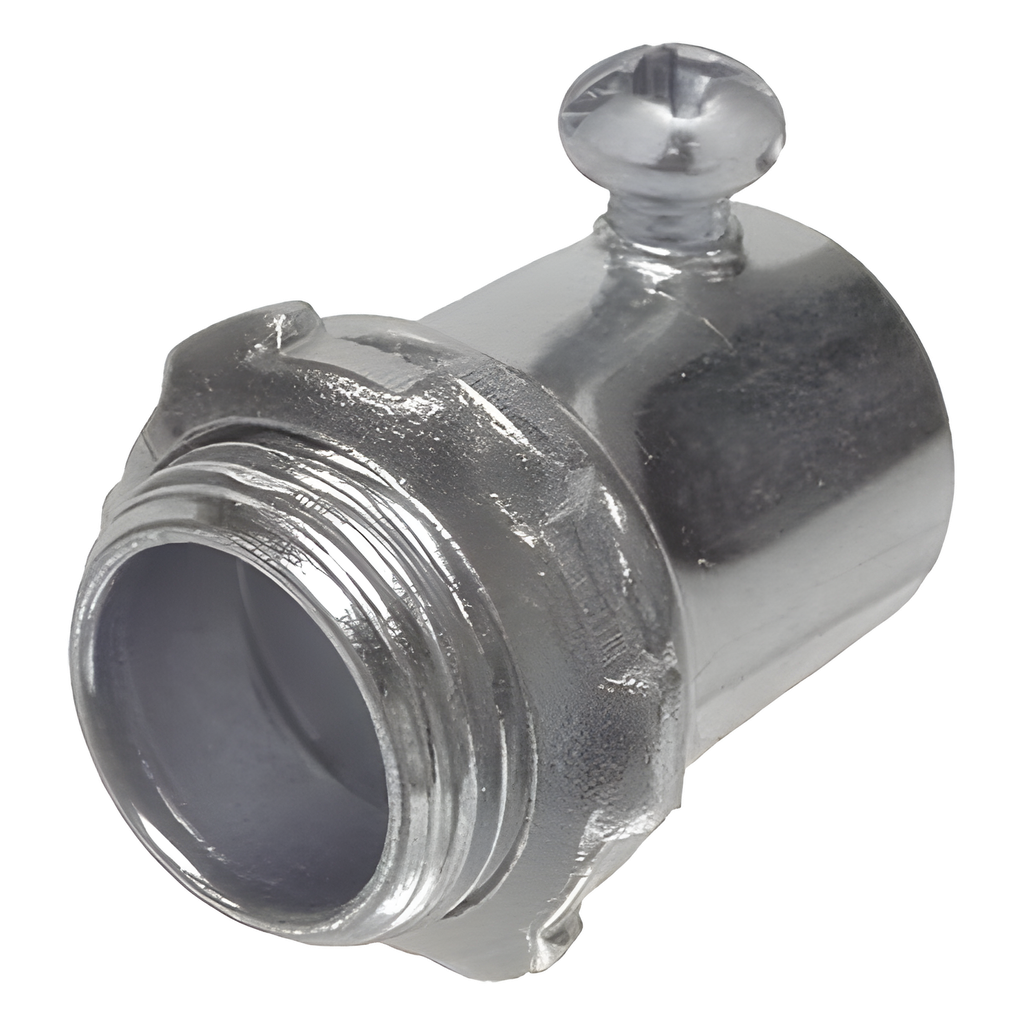Conector de 1/2" (13 mm) para Pared Delgada con Tornillo.