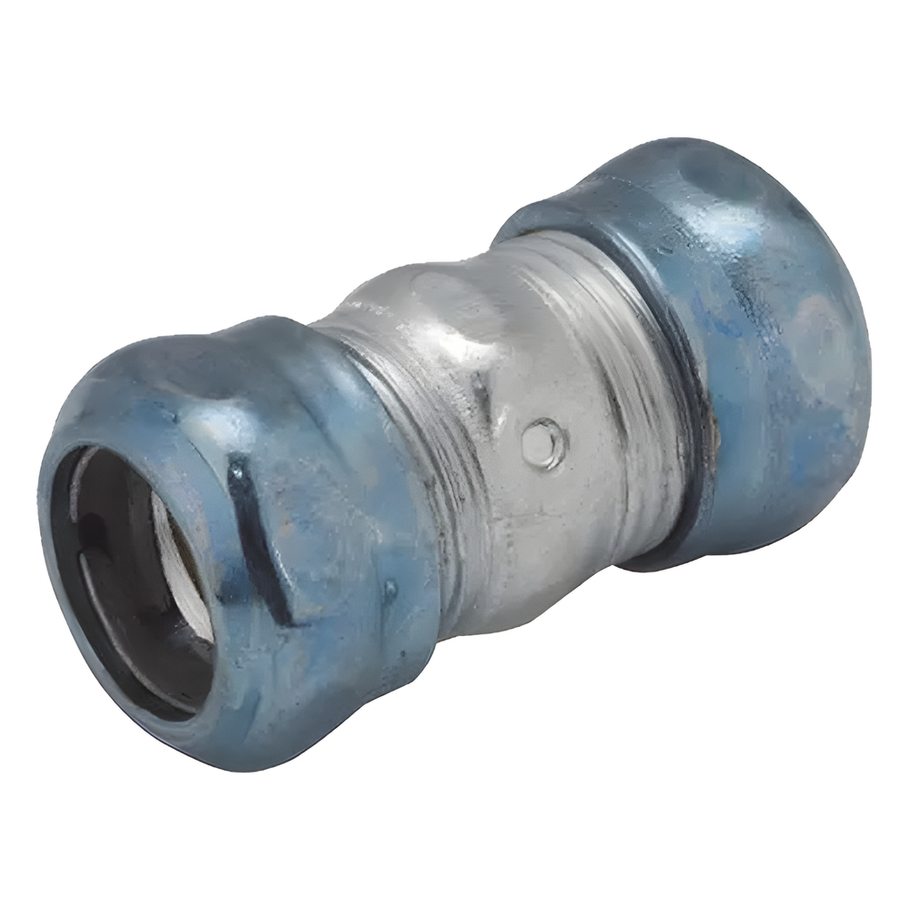 Cople Compresión Hermético de Acero Galvanizado para Pared Delgada de 3/4" .