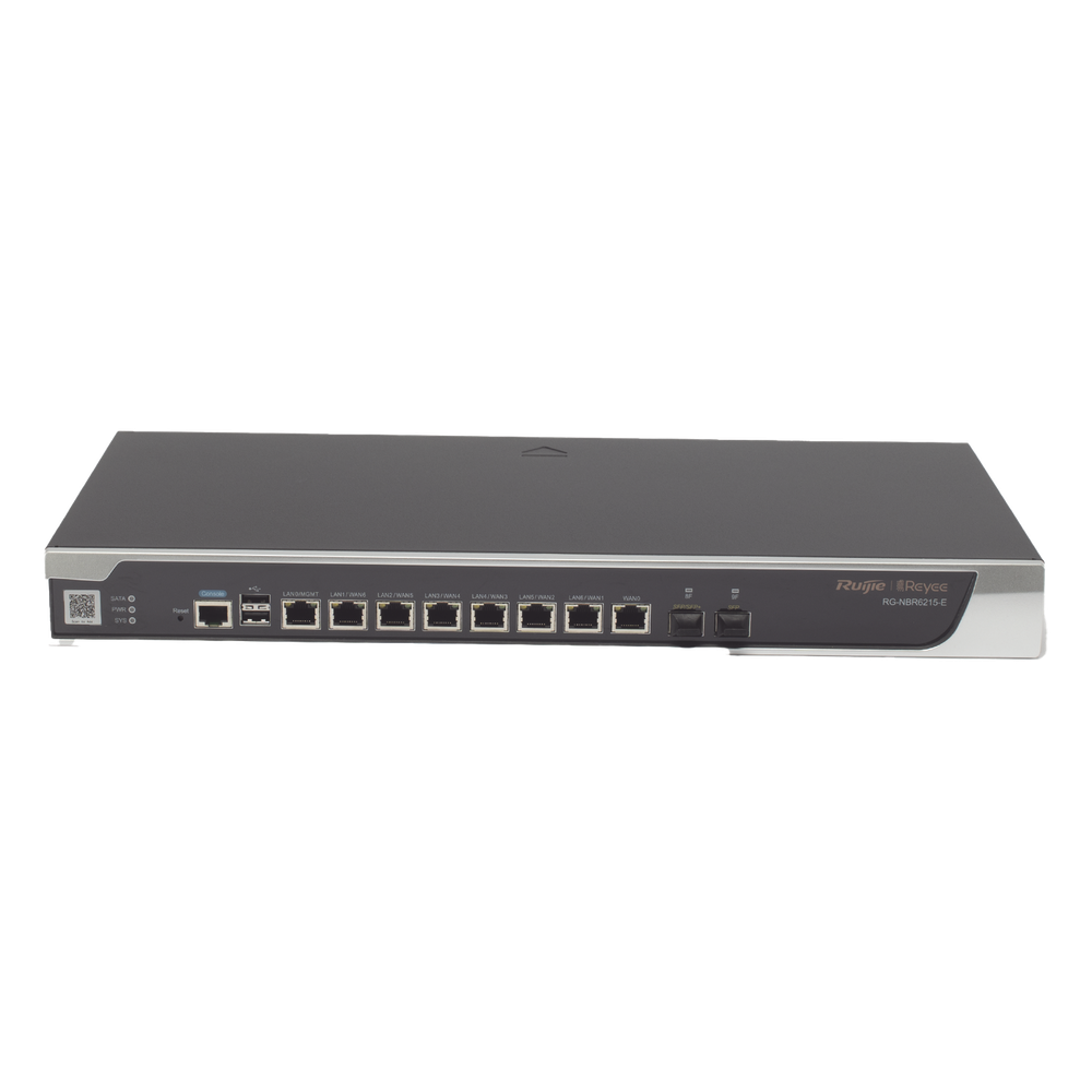 [RG-NBR6215-E] Router Balanceador con Control de Aplicaciones, Hasta 9 Servicios de Internet y hasta 2,000 clientes con desempeño de 2.5 Gbps
