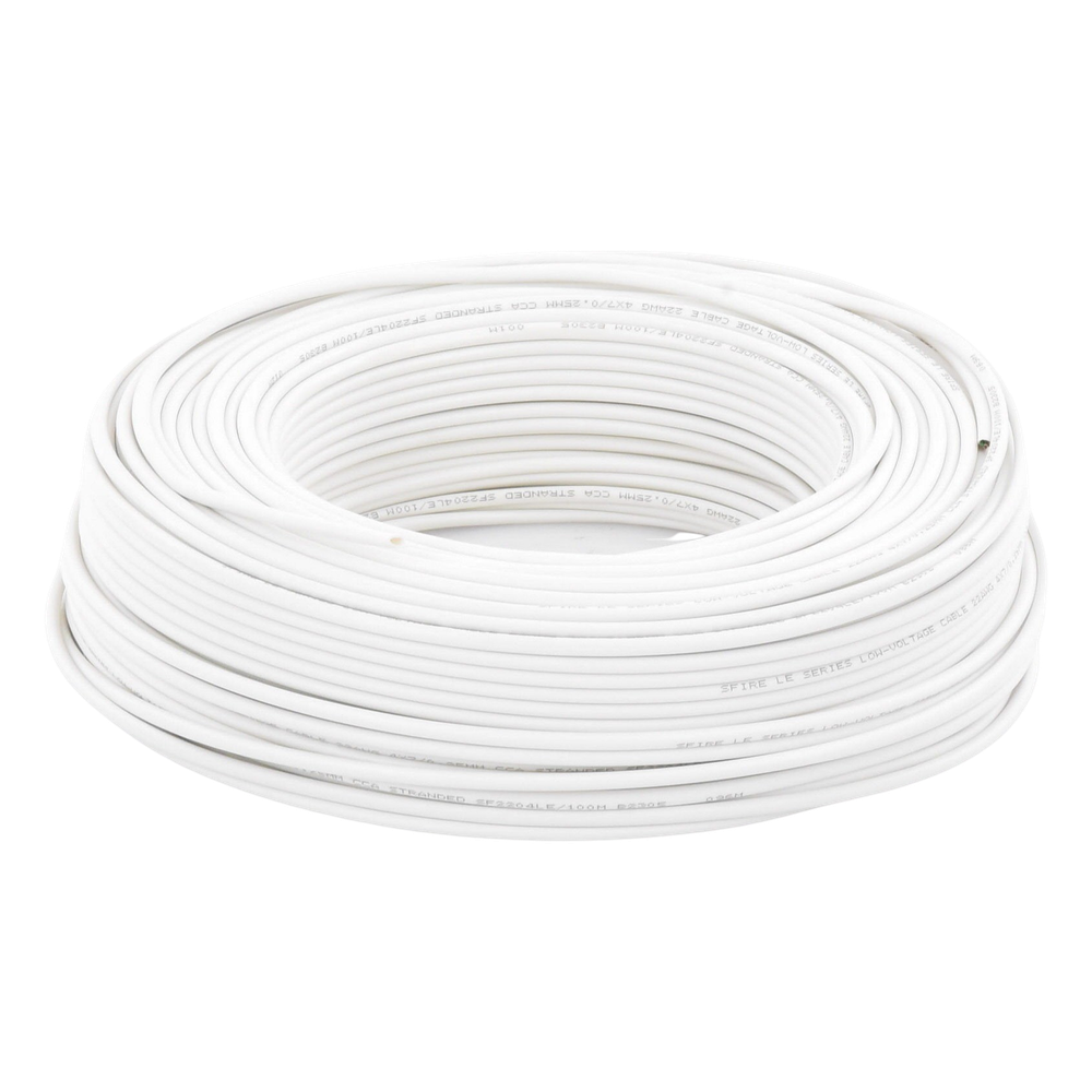 [SF-22-04-LE/100M] Bobina de 100 m (328 ft) SFIRE SF-22-04-LE/100M – Cable para Alarma 4x22 AWG