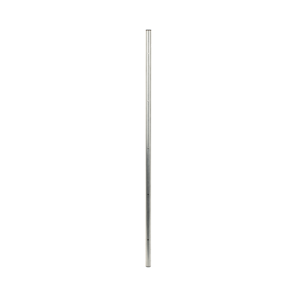 Poste de Esquina de Acero Galvanizado / Diámetro 1" / Longitud 100cm / Forma Redonda / Espacio para 5 Aisladores Esquina / Incluye Tapa / Peso 0.8 KG