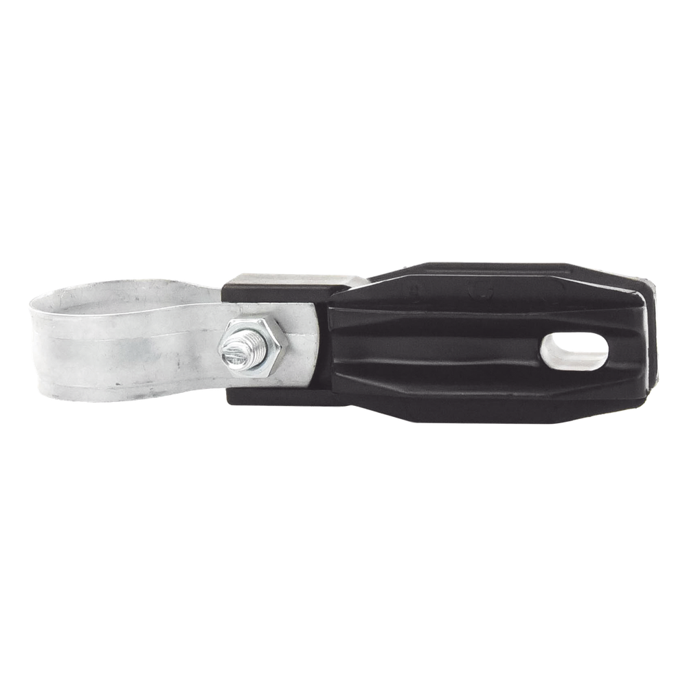 Aislador de Paso o Esquina con Abrazadera / 33-38 mm / Resina Virgen 100% / Anti-Arqueo / Tubería de Malla Ciclónica
