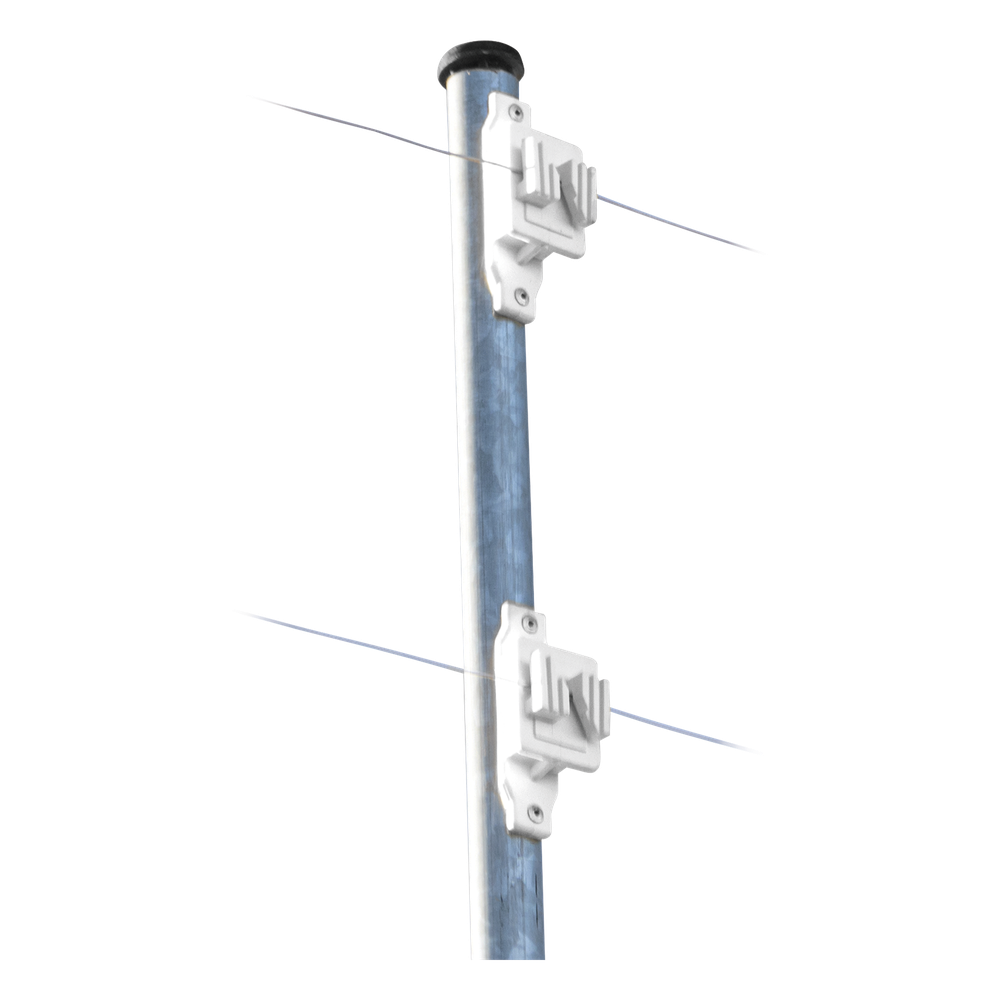 Aislador de Paso Blanco Reforzado para Cercos Eléctricos SFIRE SFPASOW