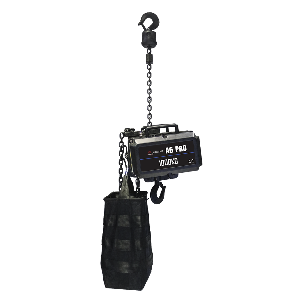[YS-A6PRO] Polipasto Eléctrico / Motor de Elevación 220V | 1 Tonelada | 25m Cadena | IP66 Exterior | Case de Vuelo Incluido