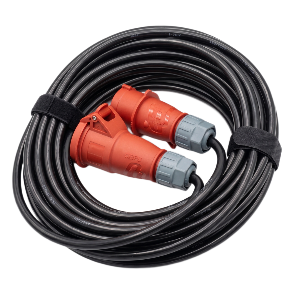 [YSCBLPPOLI20M] Manguera de Alimentación Trifásica Profesional Para Polipastos Eléctricos Alto Voltaje / IP44 / Uso Intensivo Móvil / -25°C a +60°C