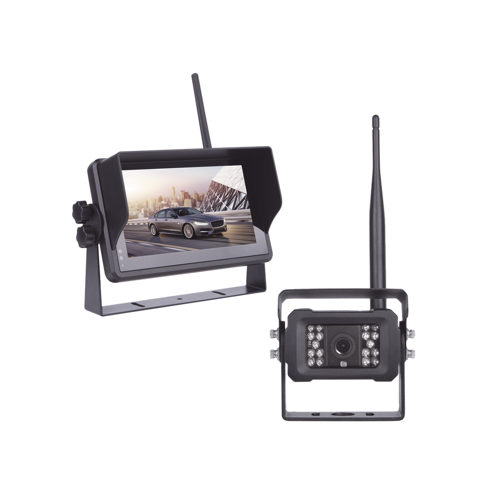 Sistema Profesional Inalámbrico de Cámara de Reversa Infrarroja y Monitor Touch de 7" para Vehículos de Trabajo y Montacargas - EPCOM EP175J