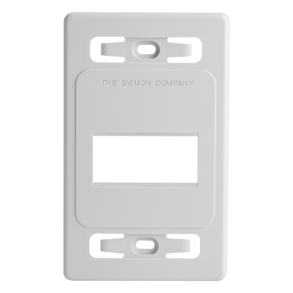 Placa de Pared Modular MAX, de 3 Salidas, Color Blanco, Versión Bulk (Sin Empaque Individual)