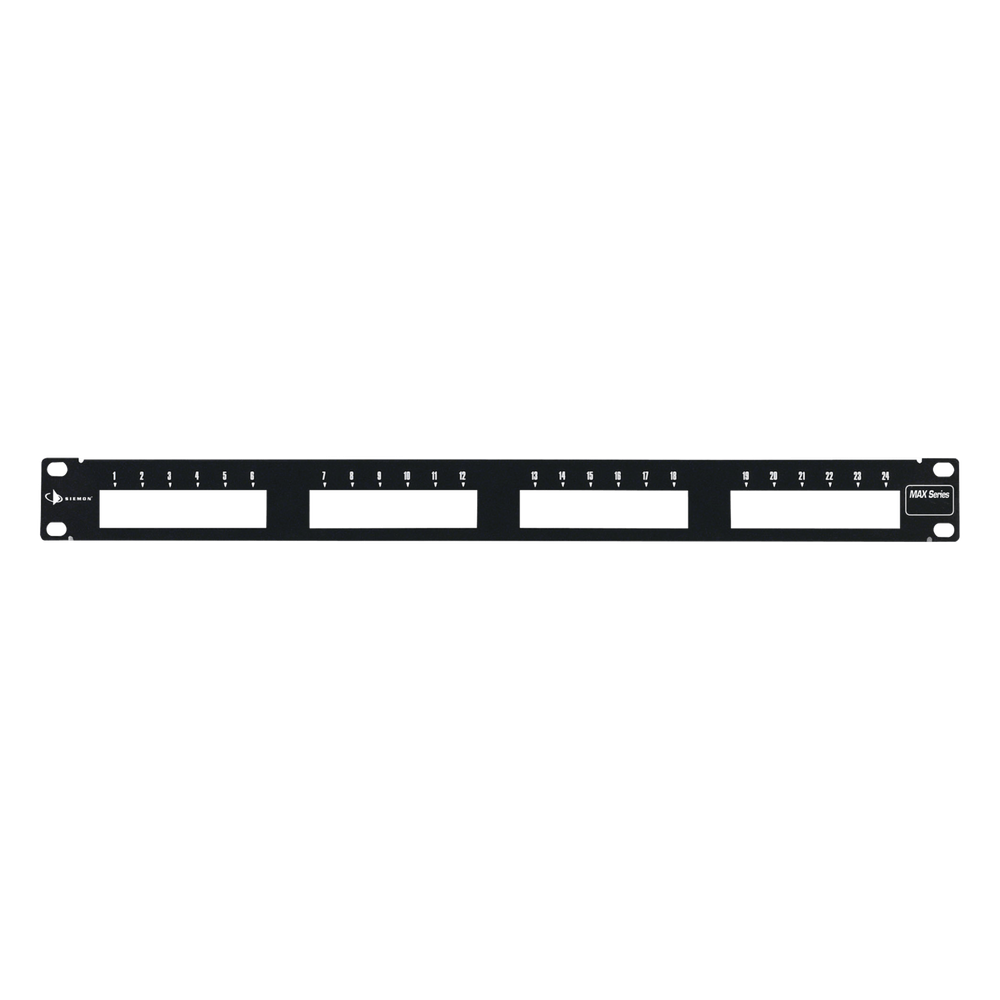 Patch Panel MAX Modular (Vacío), de 24 Puertos, Plano, 1UR