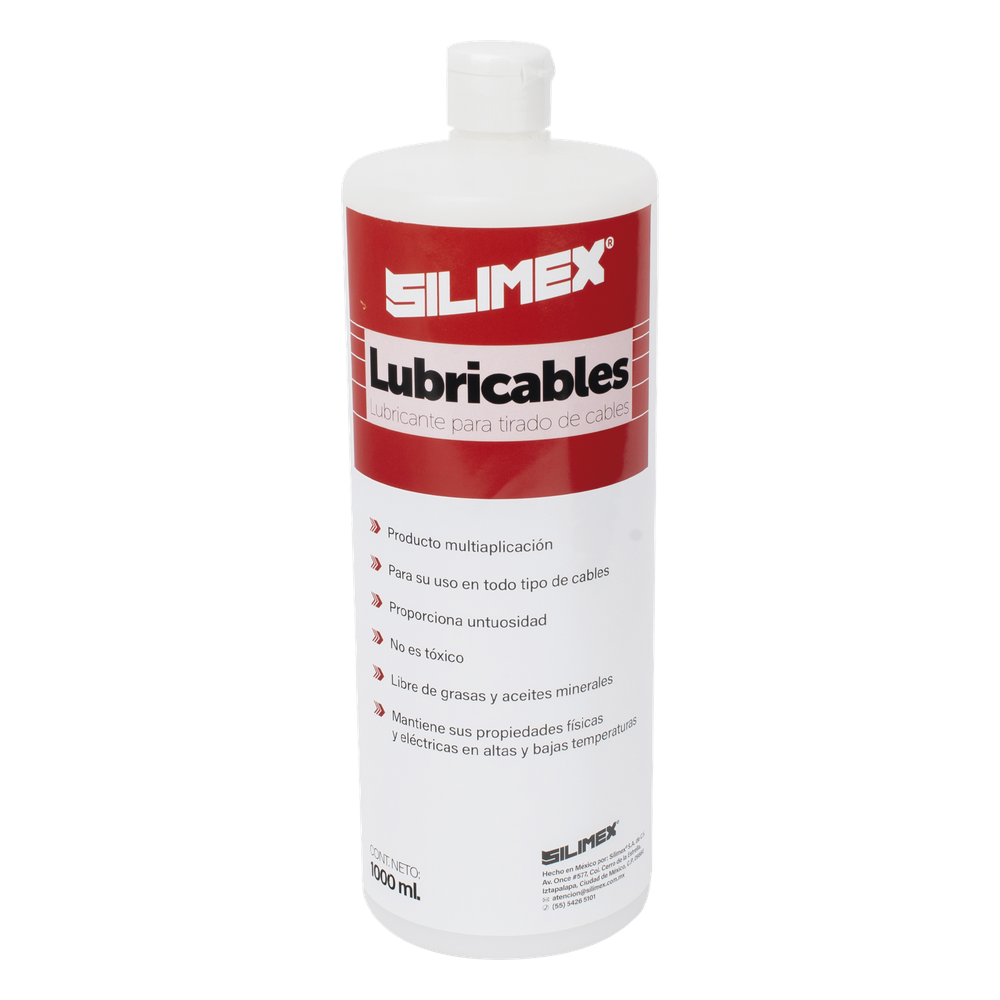 Lubricante Dieléctrico de Alta Eficiencia para Jalado de Cables Sin Daños / No es Tóxico y Compatible con Todo Tipo de Cable / Deslizamiento de Cables Seguro, Sin Fricción y Sin Riesgos / Presentación de 1 Litro