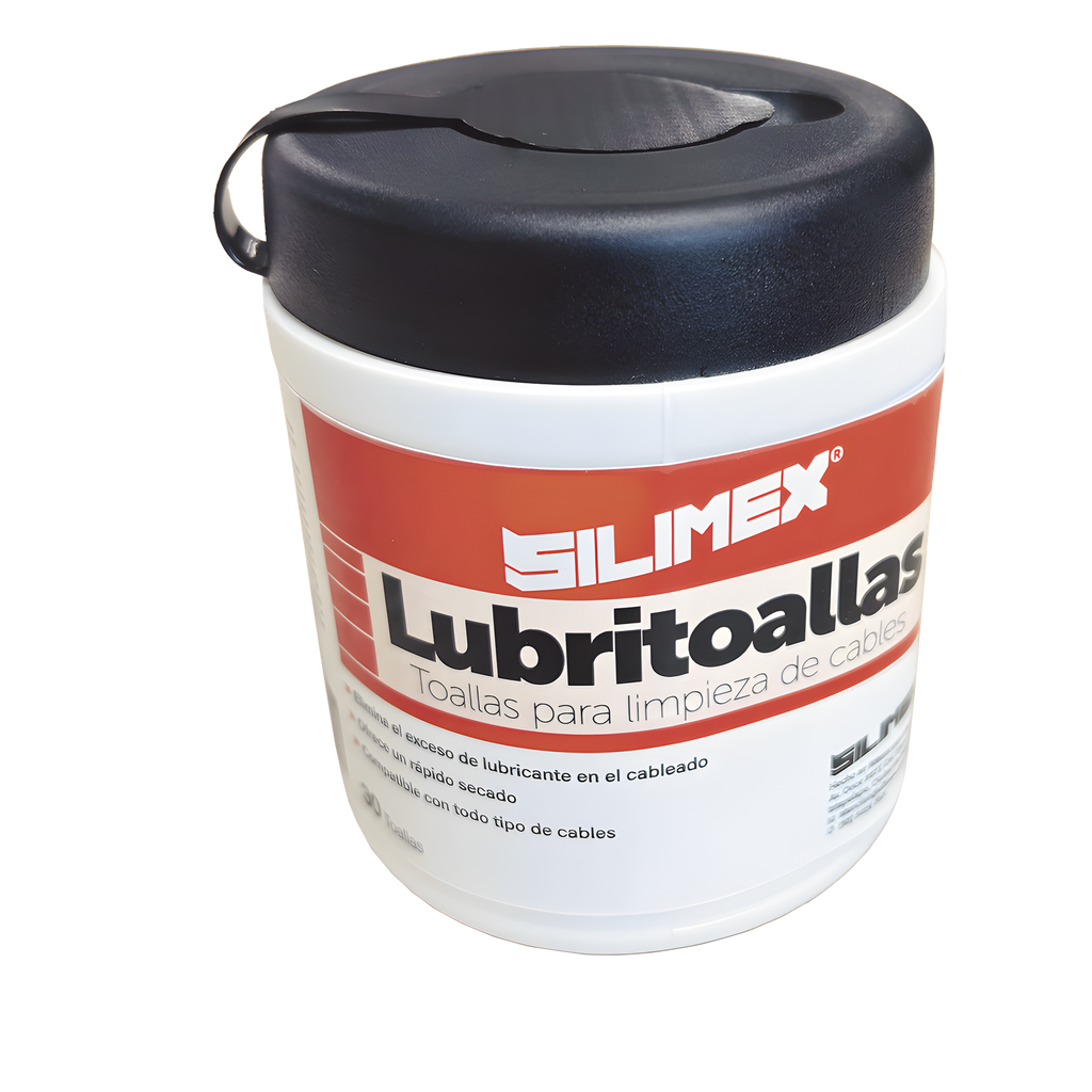 Lubritoallas para Cables / Elimina el Exceso de Lubricante en Jalado por Tuberías / Toallitas Húmedas con Doble Textura / Limpieza Rápida y Segura / Compatibles con Todo Tipo de Cableado / Presentación de 30 Piezas