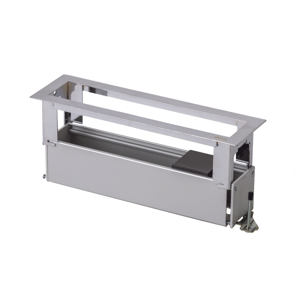 Caja Para Instalación en Escritorio para Voz, Datos o Contactos Eléctricos / Capacidad para 4 Módulos / Salida de Cables Posterior / Los Módulos se Adquieren Aparte / (KFC134/14CY)