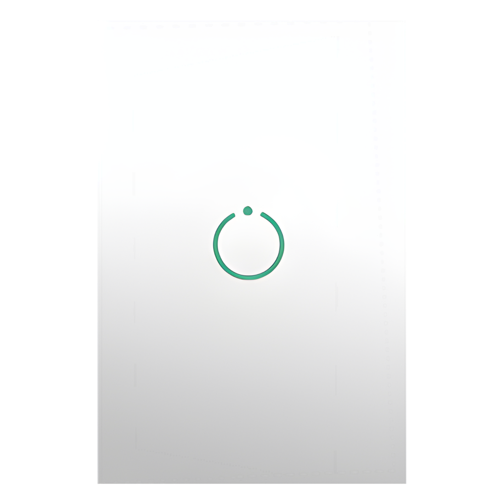 (ZWAVE) Interruptor On/Off panel táctil touch inalámbrico Zwave Plus 1 boton. Compatible con Hubitat HC8, Álula M2M, otro