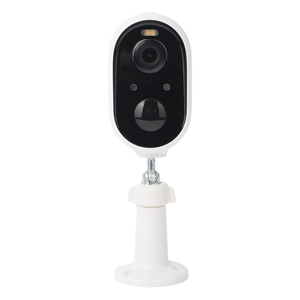 Cámara IP de Batería (Gran Angular) 3 Megapixel | WiFi | Audio Bidireccional | Batería Recargable 5200 mAh | IP65 |Exterior con Protección| Estadísticas de Energía | Detección de Humanos | Incluye Panel So