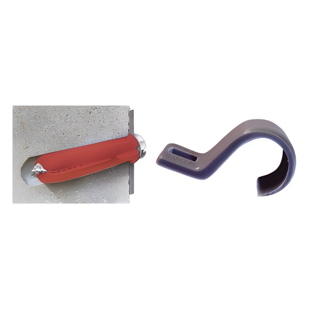 Kit de 3 grapas, 3 taquetes Y 3 tornillos para sujetar conductores redondos o tubo en muro (para tubería de 3/4) (2105-07240)