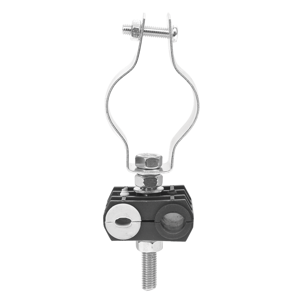 KIT de Un Sujetador de plástico para dos cables de 6 a 8 mm con todo y hardware de instalación en tubos de 1 1/4 in