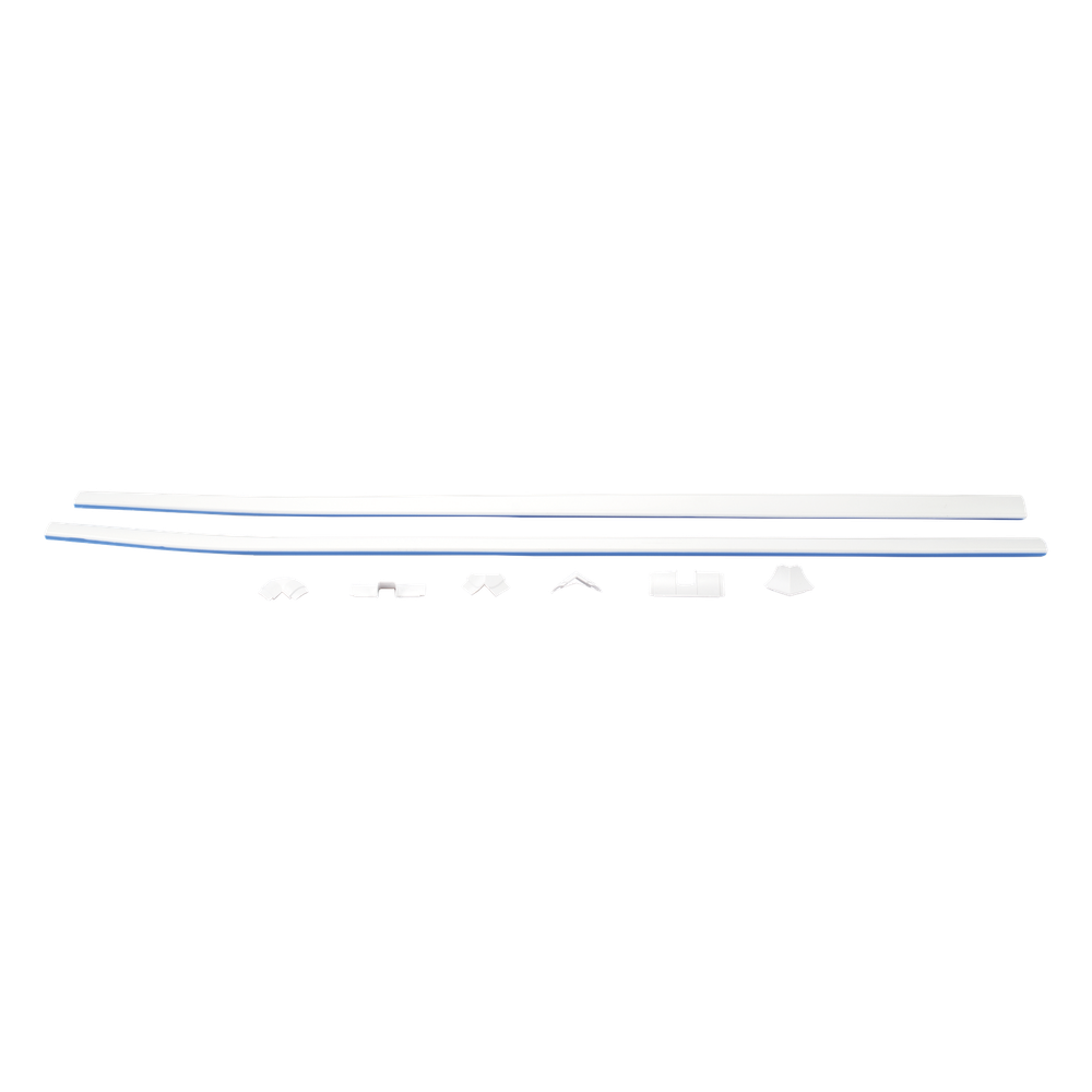 El Kit de Canaleta 90° Con División Ideal Para Organizar y Ocultar cables en esquinas o en instalaciones con ángulos de 90°., Con Cinta Adhesiva Para una Instalación Más Rápida, (5601-01250)