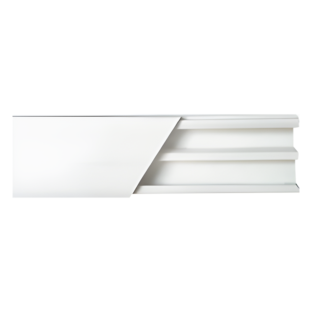 [TMK-1020-CD] Canaleta blanca de PVC auto extinguible, con división, 20 x 10 mm, tramo de 2.5m (5101-01250)