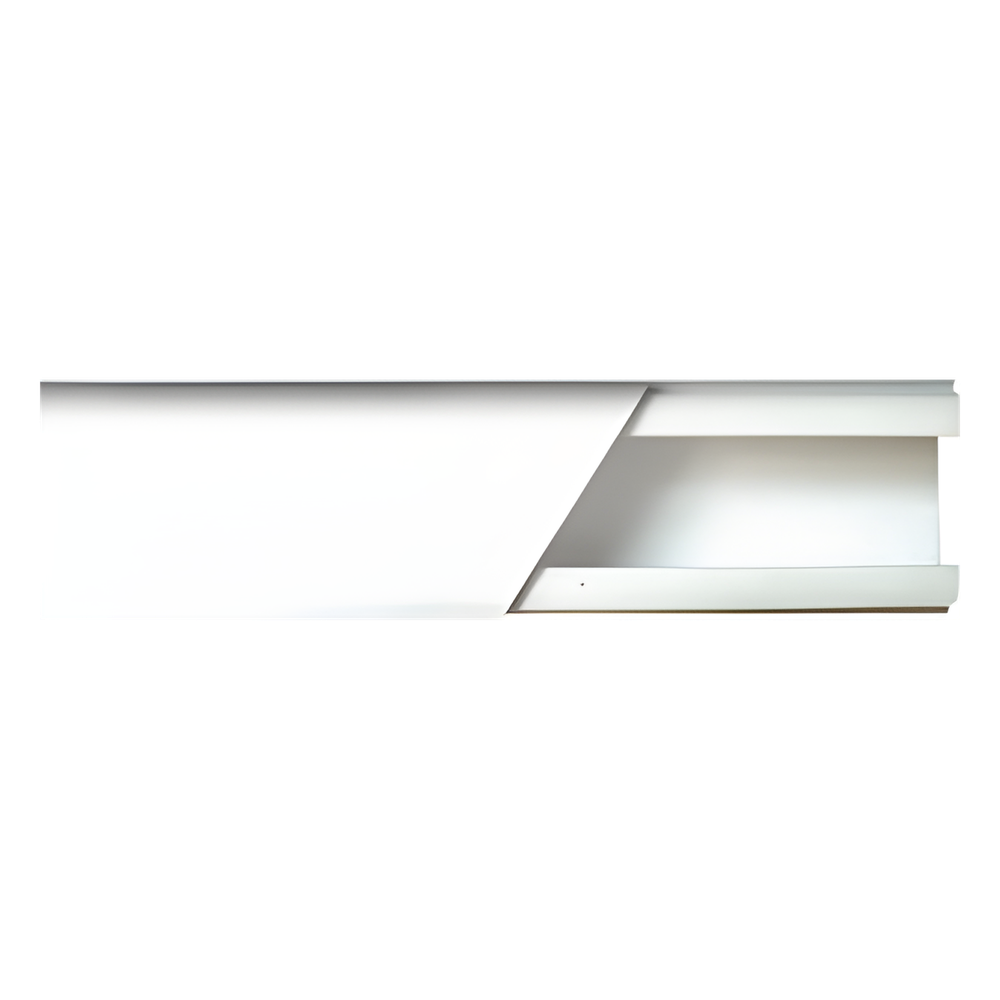 [TMK-1720] Canaleta color blanco de PVC auto extinguible de una vía, 20 x 17 tramo 2.5m (5201-01250)