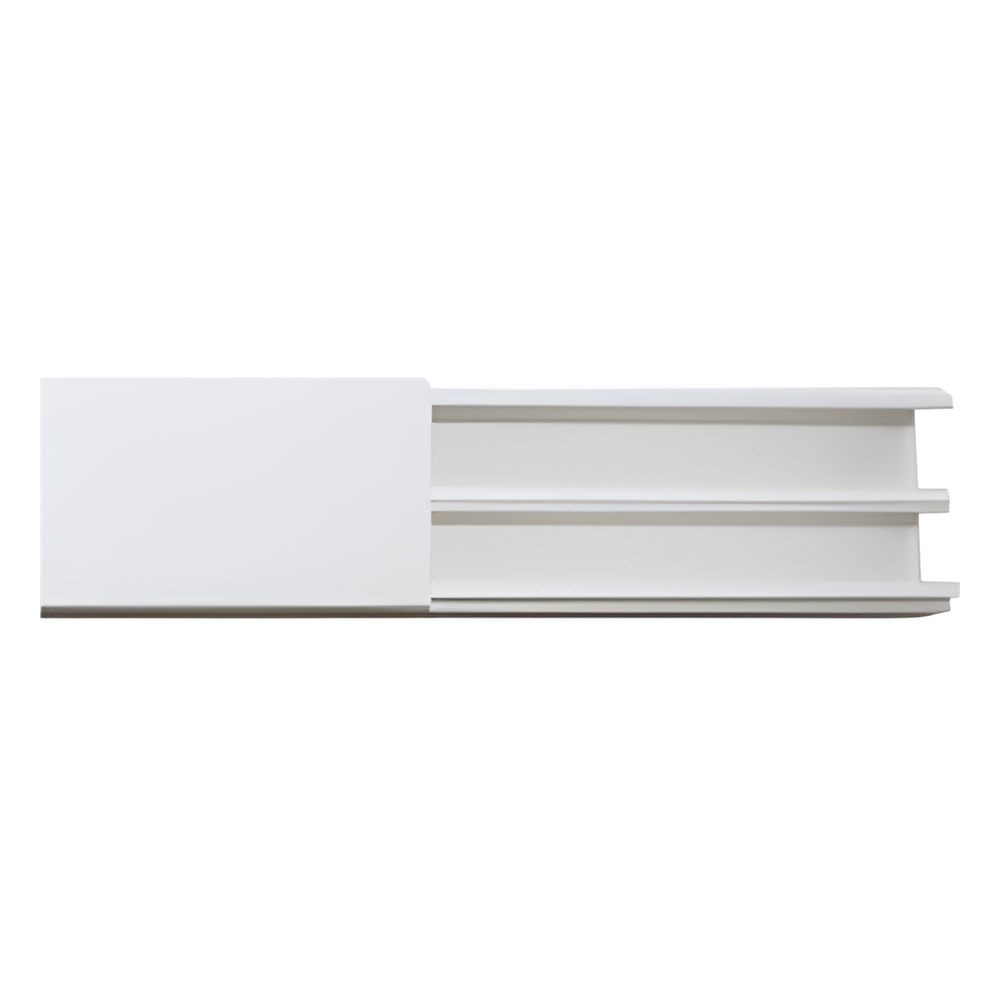 [TMK-1735] Canaleta en color blanco de PVC auto extinguible, 35 x 17, tramo de 2.5m (5301-01250)