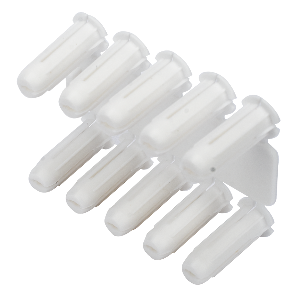 [TP-0] Taquete blanco 3/16" para tornillo 8mm x 3/4" (100pzs) (1101-01100)