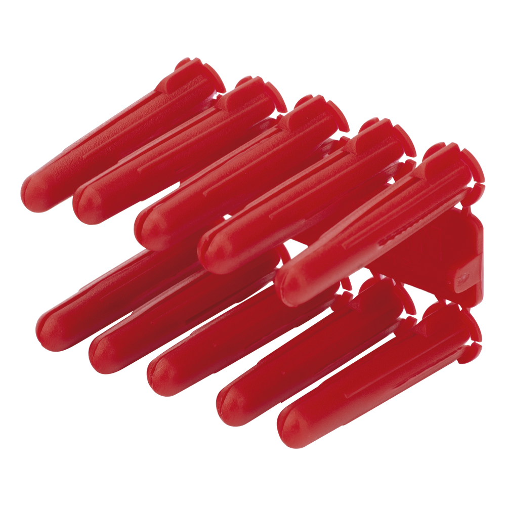 [TP-2X] Taquete de 1/4 plástico paquete de 100 piezas para fijar objetos con tornillo en muros y techos de concreto o superficies sólidas, compatible con tornillo TH10X de 10 x 1 1/2" (1103-03100)