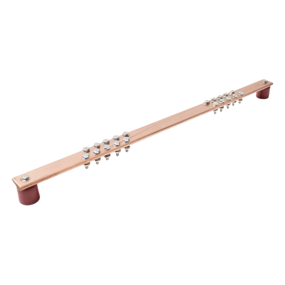 [TG-BUE-RACK] Barra de Unión de Tierra Física para Montaje en Rack 19"