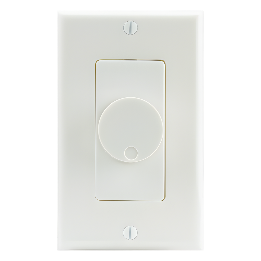 [VCK-100-AIW] Perilla de control de volumen | 100W | igualación de impedancia | placa frontal de estilo decorativo | almendra/marfil/blanco incluida