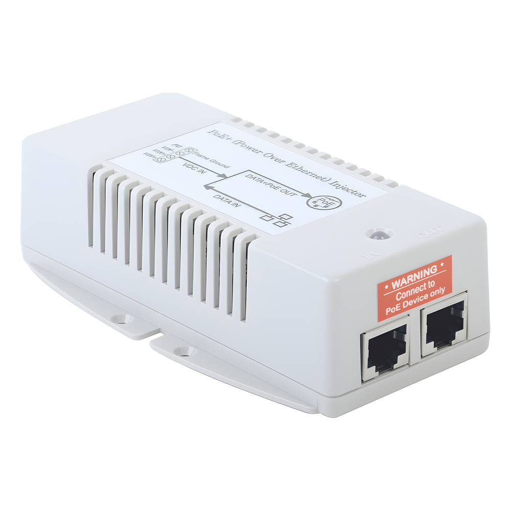 [TP2448GDHP] Inyector POE para Aplicación Solar, Entrada 18-36 Vcc, Salida en 56 Vcc, 802.3 af/at, 10/100/1000 Mbps, Hasta 35 Watts